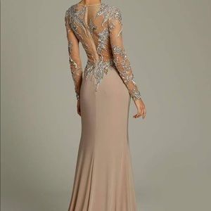 Jovani nude dress